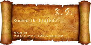 Kucharik Ildikó névjegykártya
